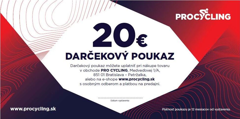 Darcekova poukazka na nakup wwww procycling sk 20 E