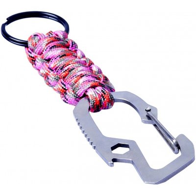 Munkees cord with key fob carabine Key tag