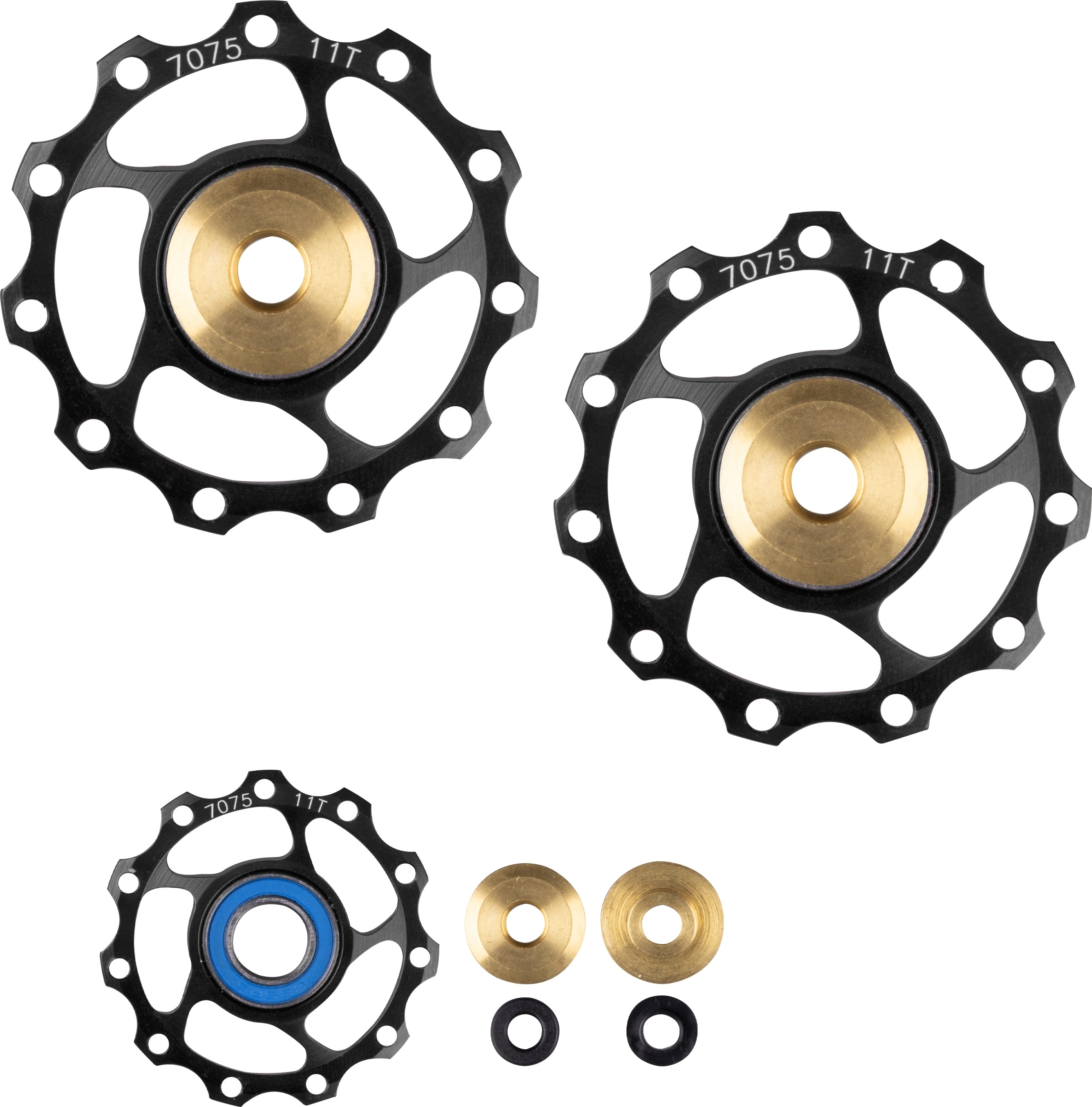 Force Pulleys Al 11 with ceramic bearings Guide pulley set