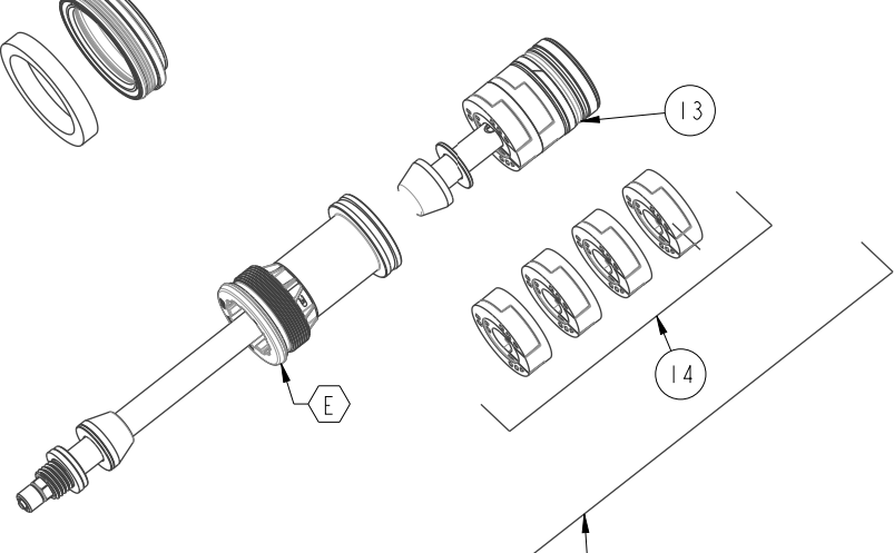 Manitou Mattoc Exp/Pro, Mezzer/Circus Pro Travel Adjust Spacer Kit Set pro změnu zdvihu