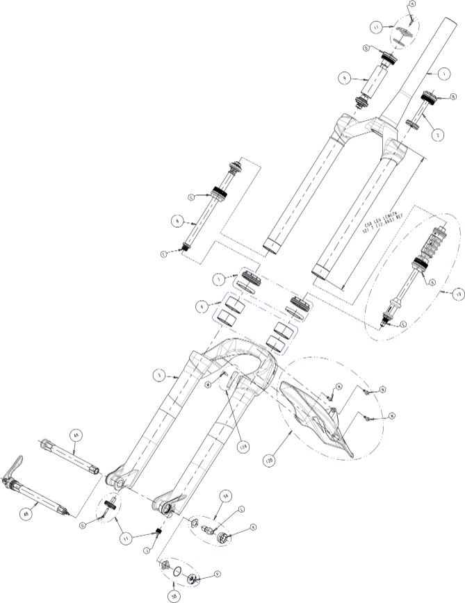 Manitou Expert Air Spring Assy 32 mm - R7 Expert Air spring assembly