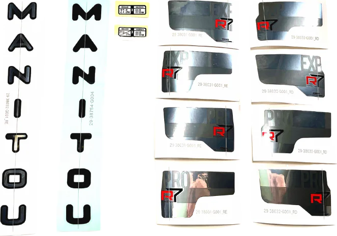 Manitou Decal Kit for R7 Pro / R7 Expert Set nálepiek