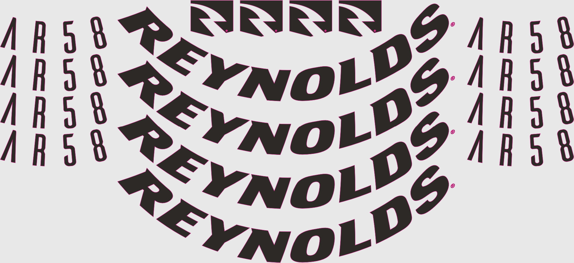 Reynolds Wheel Decal Kit DECAL AR58 DB Polepy kol