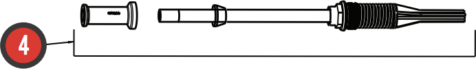 Manitou Markhor AIR COMPRESSION ROD 80/100/120, M26.5X1 Air Compression rod