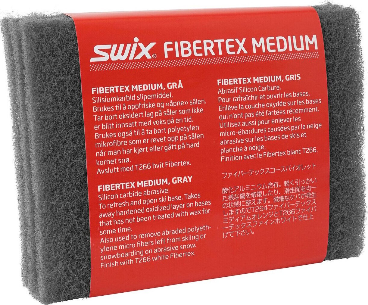 Swix T0264N Fibertex grey, fine Sandpapers for refresh