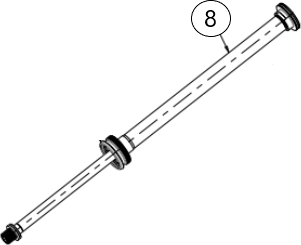 Manitou Mattoc Expert MY22+ Rebound Damper Assy 34 mm Tlumící patrona odskoku