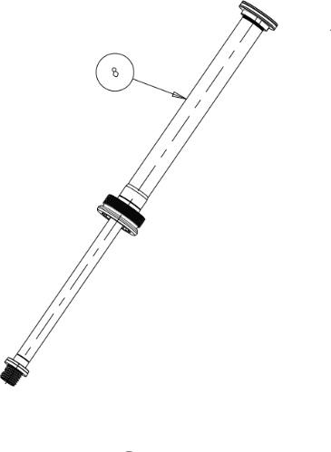 Manitou R7 Pro Rebound Damper Assy 32 mm Rebound damper assembly