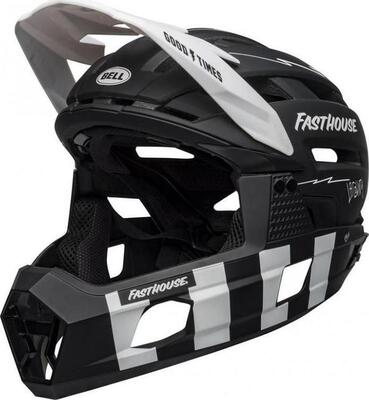 BELL Super Air R Spherical Mat Black/White Fasthouse