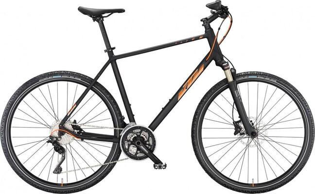 KTM X-Life 1964 Cross H Black Matt (Chrome Orange+Chrome)