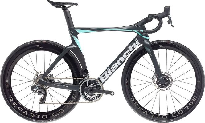 Bianchi Oltre RC Red eTap AXS 12 Spd Silniční aerokolo