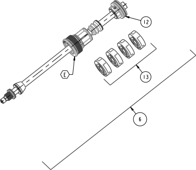 Manitou Mattoc Pro/Expert MY22+ Dorado Air Spring Assy 34 mm Zostava vzduchovej pružiny