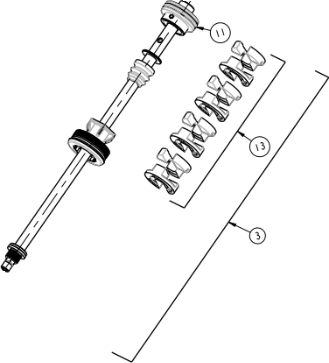 Manitou Dorado Air Spring Assy - Mezzer Air spring assembly