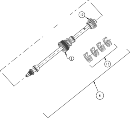 Manitou Mattoc Comp MY22+ Expert Air Spring Assy 34 mm Sestava vzduchové pružiny