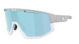 Bliz Fusion sportove okuliare siva biela modre sklo