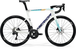 Merida reacto 5000 teal perleťovo biely aero bike