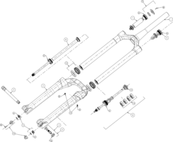 VTT Compression Damper assy 34mm chassis for Mattoc Expert schéma